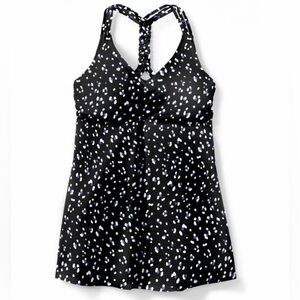 Nwt Braided Racer Back Tankini Top Swimsuits For All longer length Size 14